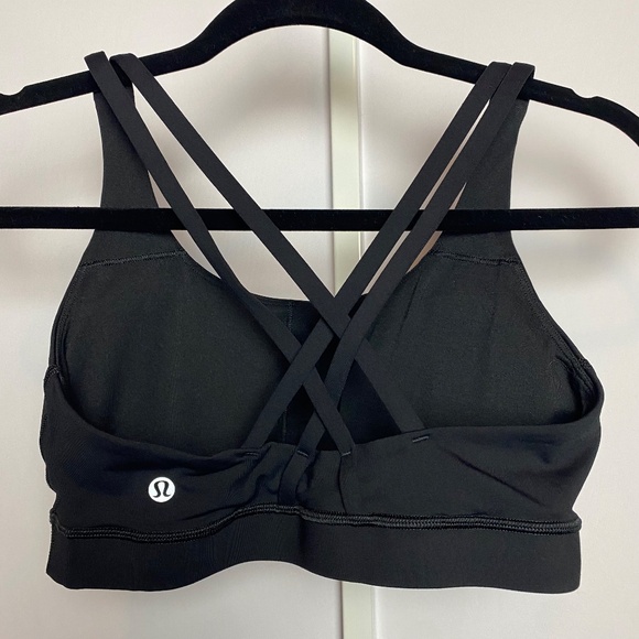 Lululemon Womenʻs Black Long Line Energy Training and Yoga Bra Size 8 - Picture 3 of 5